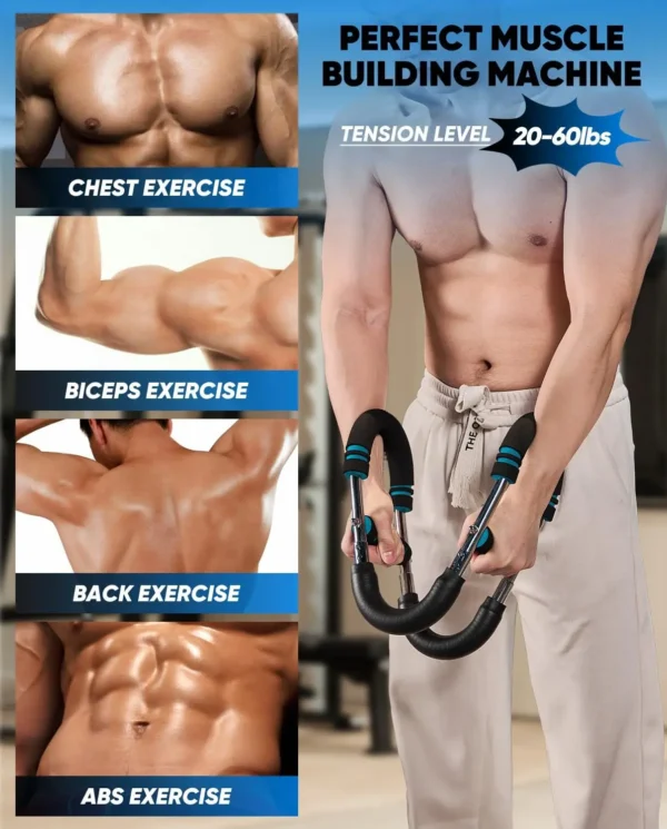 Saker Twister Arm Trainer – Adjustable Strengthener Arm Exercise Equipment, Chest Workout Equipment