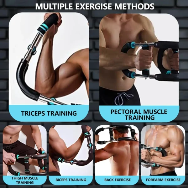 3-Level Twister Arm Trainer – Chest & Arm Workout Equipment for Men | Strength Training Twister Arm Device for Chest, Biceps, Triceps, Shoulders & Forearms