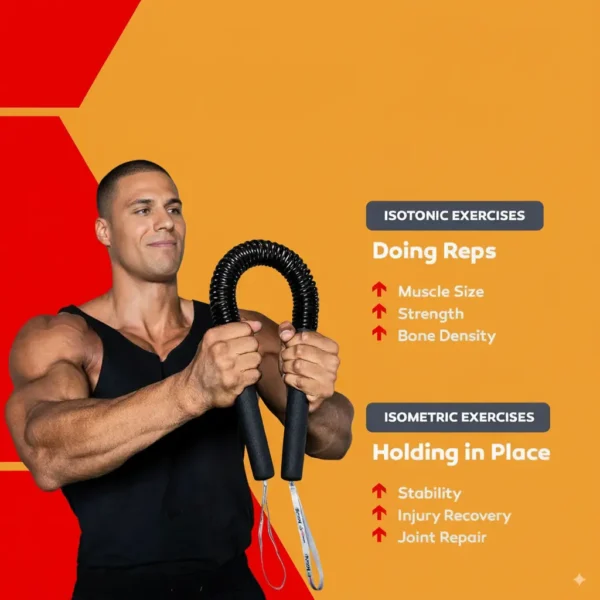 Power Twister Bar - Upper Body Exercise for Chest, Shoulder, Forearm, Bicep and Arm Strengthening Workout Equipment