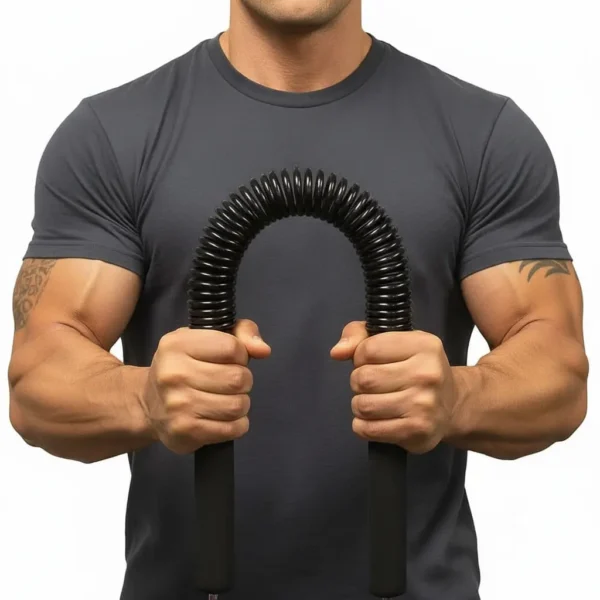 Heavy Duty Power Twister Bar (20KG–60KG) - Upper Body Strength Training Equipment, Spring Chest Expander for Shoulder, Arms and Upper Body Workout Strength Training, Arm Trainer